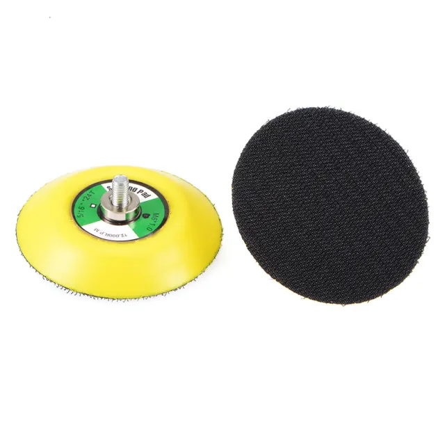 Almohadilla de lijado de gancho y bucle de 3 pulgadas, hilo M6 * 10 mm, placa de respaldo de papel de lija 2 piezas