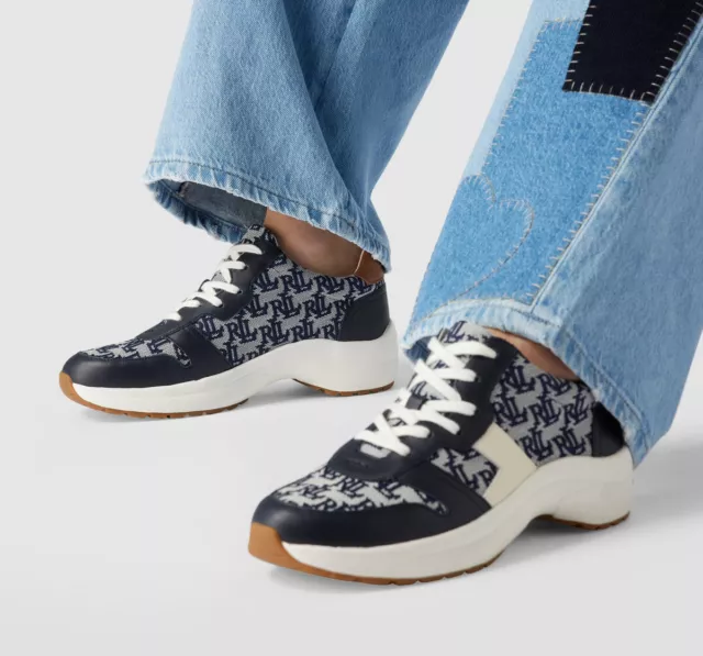 SCARPE BASSE 6 sneaker Lauren Ralph Lauren taglia 39 logo Rylee