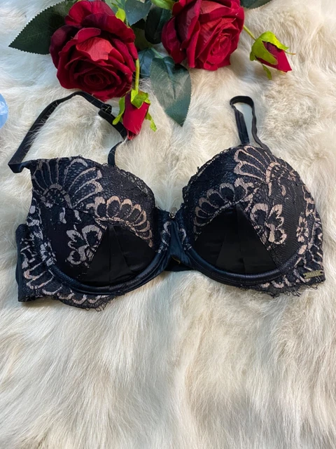 NOIR HUNKEMOLLER BRA size it 3b us 34b eu 75b padded underwired black beige  £35.28 - PicClick UK