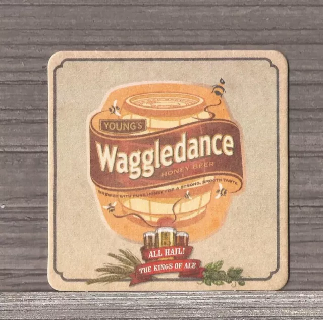 All Hail The Kings of Ale Series Youngs Brewery Waggledance Beer Coaster-32447