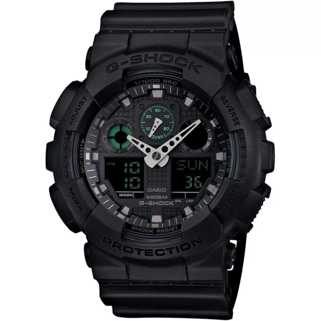 Casio Men's 55.0mm G-Shock Water-Resistant 200M Military Watch, Black