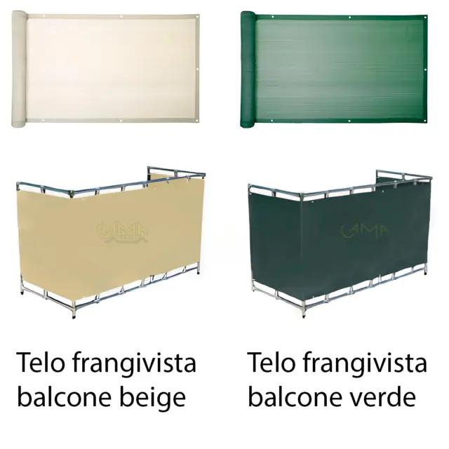 Copri ringhiera balcone in PVC Microforato - Telo Frangivista