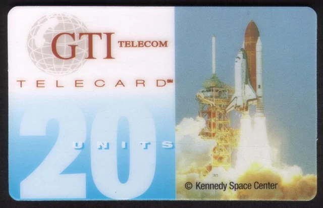 20u NASA Shuttle Launch 'Kennedy Space Center' SPANISH Phone Card