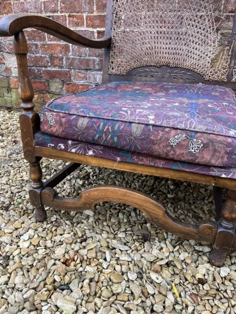 Antique Bergere Cane Back Sofa For Restoration 2