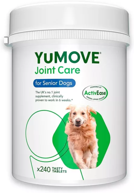 YuMOVE Senior Dog High Strength Hip and Joint Supplement 120 & 240 Tablets