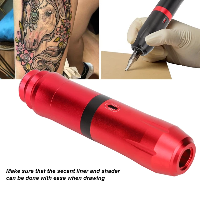 Juego de máquina de bolígrafo de tatuaje kit de fuente de alimentación de tatuaje inalámbrico para salón de tatuajes CHU