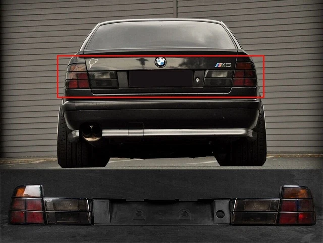 ORIGINAL RÜCKLEUCHTE BMW E34 M5 Rucklicht Leuchte Hella Schwarz Smoke ...