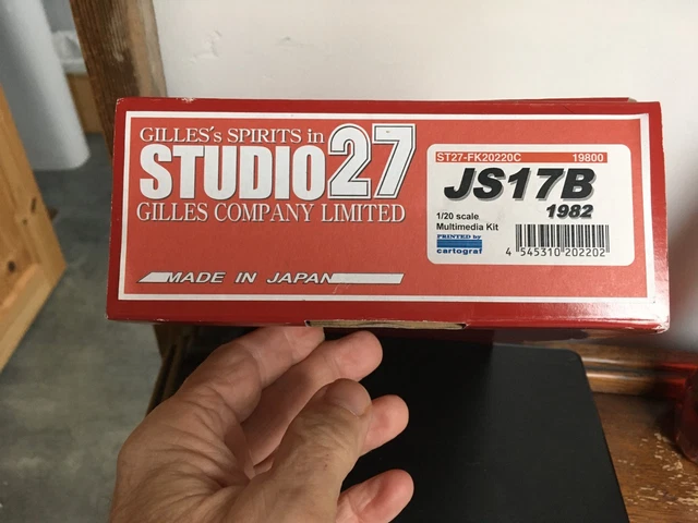 STUDIO27 1/20 LIGIER Js17Bmultimedia Kit Formula 1 1982 (Laffite ...