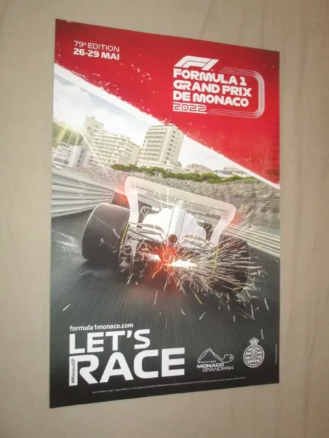 79 Eme Grand Prix Monaco 2022 Affiche Originale F1 Formule 1 Formula One