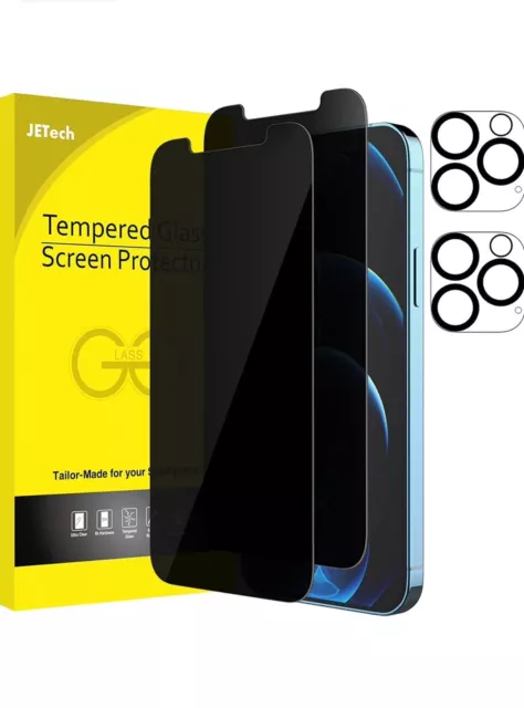 New'c Tempered Glass Screen Protector iPhone 12 , 12 Pro  2 Pack Panzer Glass