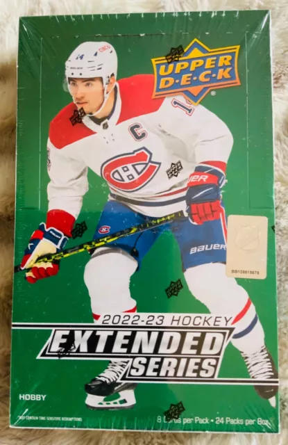 2022-23 NHL Upper Deck Extended Series Hockey Factory Sealed Hobby Box 24 Packs