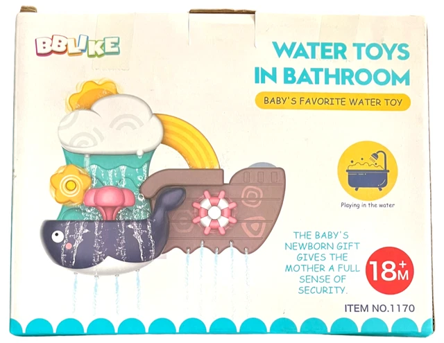 BBLIKE Water Toys in Bathroom - Baby's Favorite Water Toy 18M+- Item No. 1170