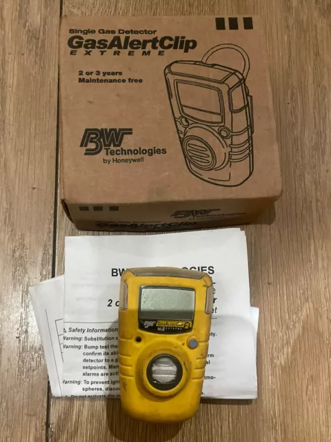 Honeywell BW Gas Alert Clip 2 Extreme Gas Detector H2S