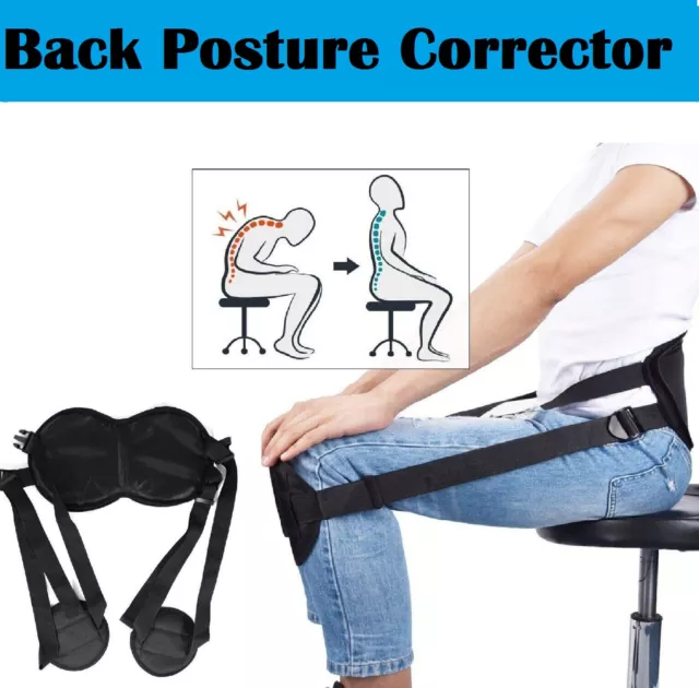 Portable Back Support Belt Pad for Better Sitting Back Posture Corrector Brace
