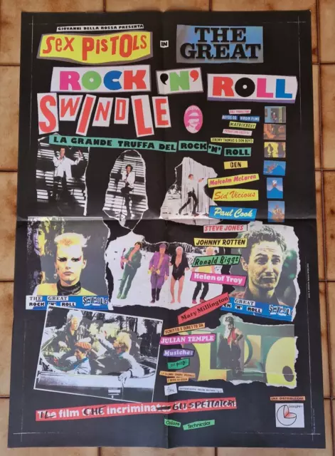 Sex Pistols The Great Rock 'N' Roll Swindle Soggettone Poster Originale 1F 1981