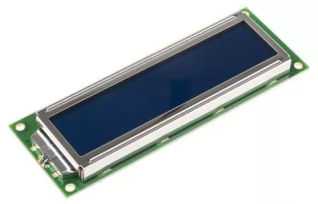 Displaytech 162F-CC-BC-3LP Alphanumeric LCD Display, White on Blue, 2 Rows by 16