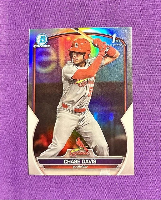 CHASE DAVIS 1ER Bowman Chrome BDC48 2023 Bowman Draft ST. Louis
