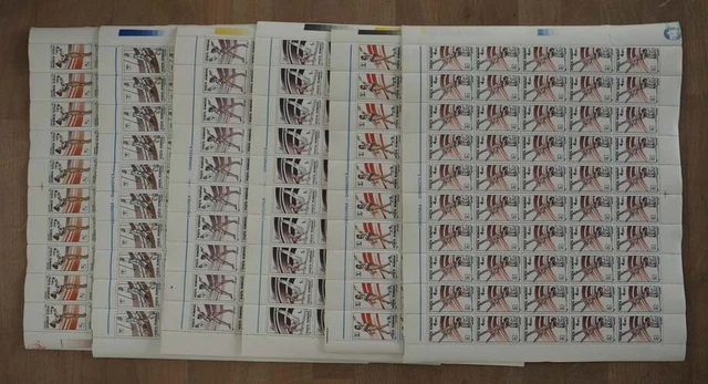 1991 Rumänien; 500 Serien Kunstturnen, postfrisch/MNH, MiNr. 4655/60, ME 1300,-