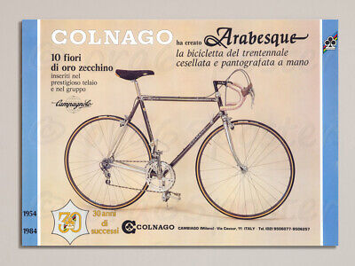 Giubileo VINTAGE 80`s POSTER MANIFESTO ciclismo Colnago MASTER CRONO 30 