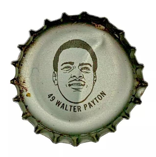 Walter Payton 1981 Coke Caps #49 Coca Cola Bottle Cap Aluminum Soda Pop NFL