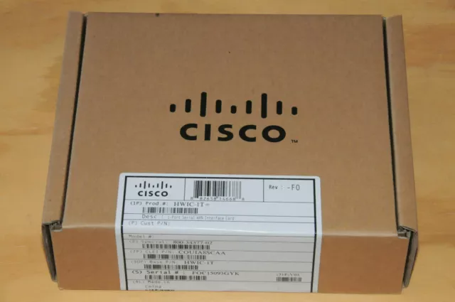 **NEW** Genuine CISCO HWIC-1T Fully Tested 6Month Warranty Tax Invoice