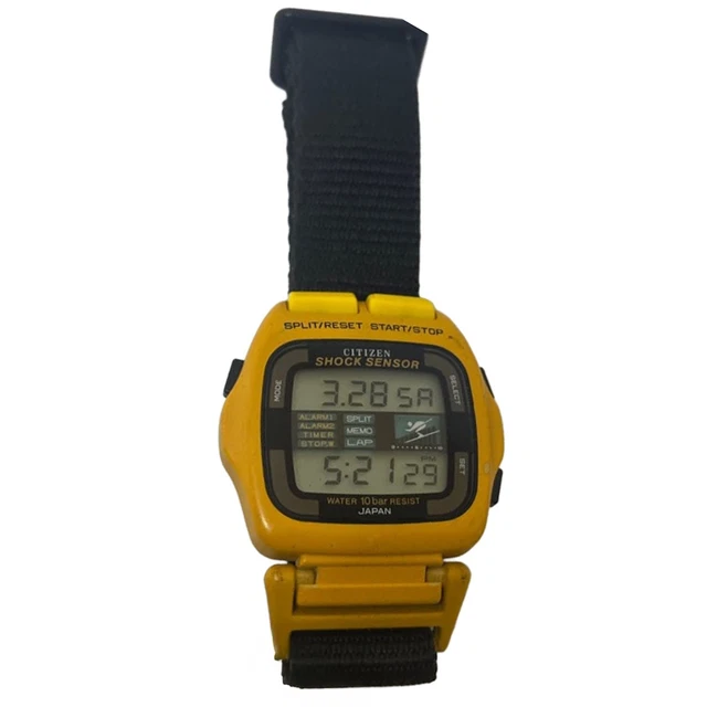 CITIZEN SHOCK SENSOR D131-313062Y Reloj Digital Cuarzo Amarillo 
