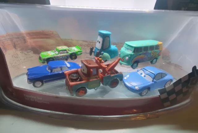 Disney Cars Radiator Springs Vehicle Figurine Set Original NIB Set of 6