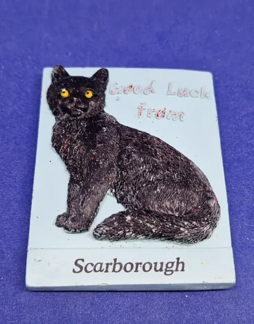 Fridge Magnet - Good Luck From Scarborough Black Cat