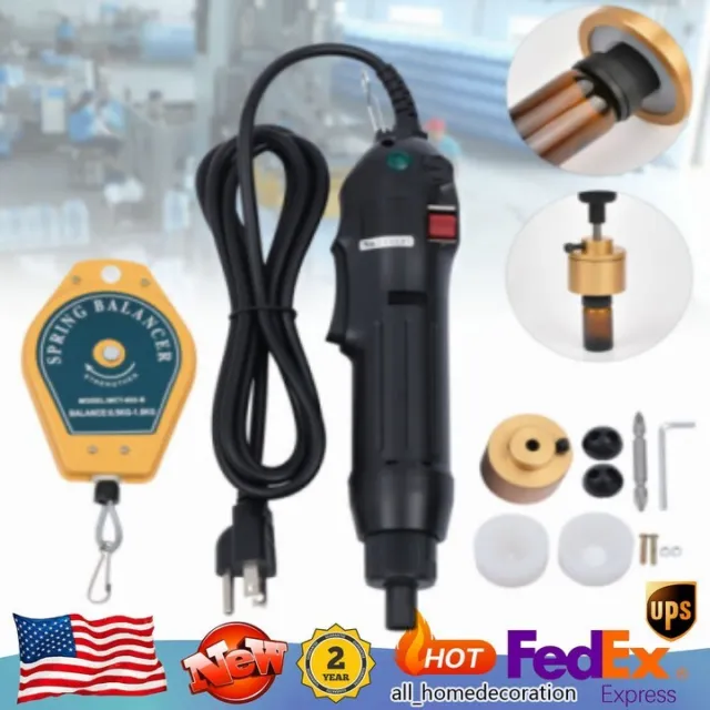 Handheld Electric Bottle Capping Machine Screw Capper Cap Sealing Tool Kit USA