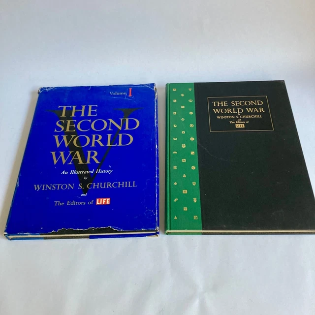 THE SECOND WORLD War Illustrated History Winston Churchill 2 Book Set ...