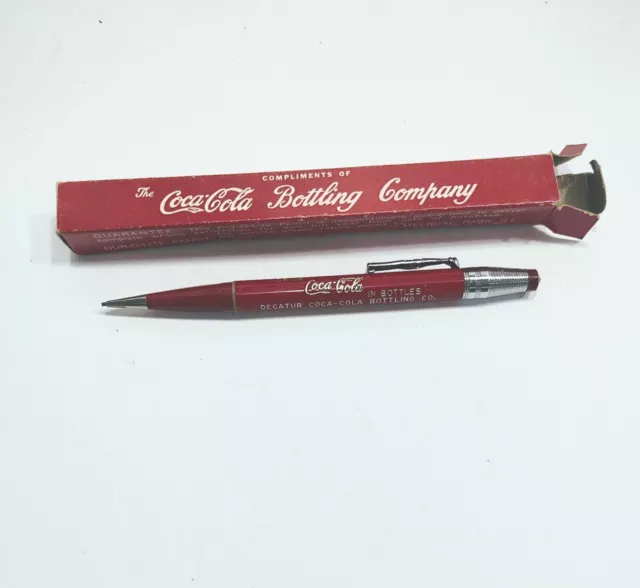 Drink Coca-Cola In Bottles Dur-o-Lite Mechanical Pencil Original Box NOS