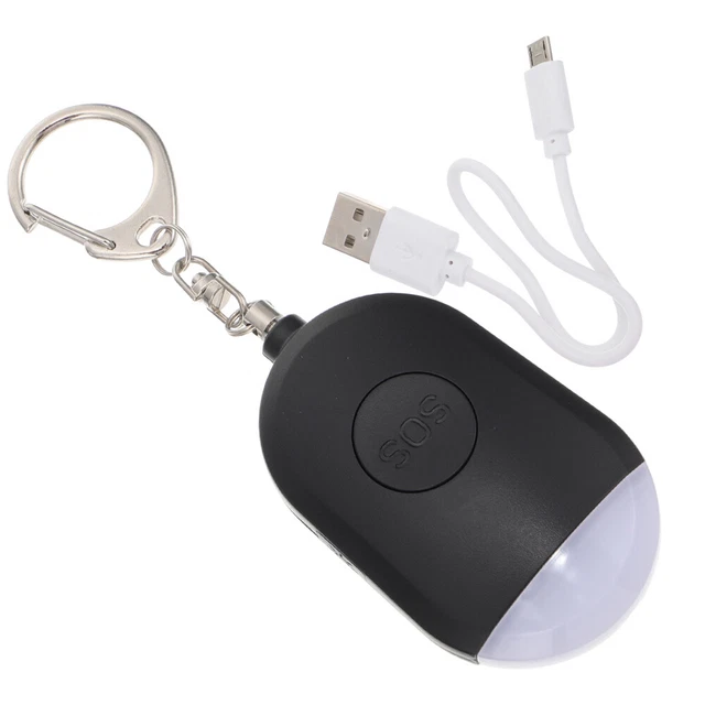 1 pieza Safe Personal Alarma Seguridad de Emergencias Smart Keychain Alarma con Luz LED