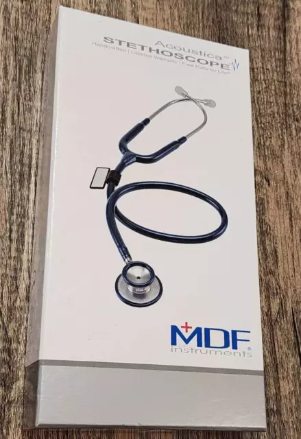 MDF Lightweight Stethoscope ~ Adult Sleek Grey Gray MDF747XP Acoustica Equipment