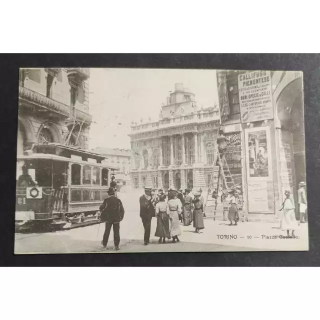 Cartolina Torino - Piazza Castello