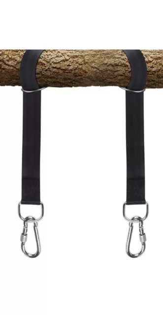 5ft Extra Long Tree Swing Hanging Straps Kit Holds 200 lbs - 2 Straps