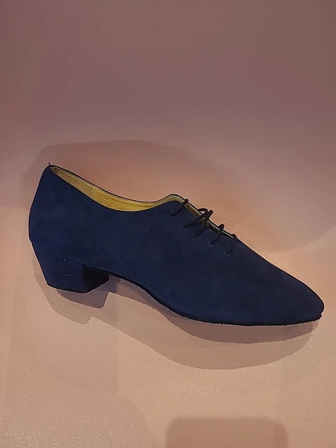 Scarpe da ballo latino Merlet Gents UK 42 taglia 8 blu/navy