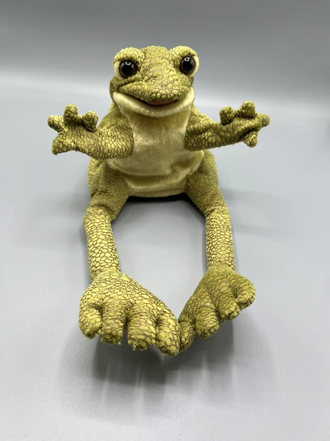FOLKMANIS HAND PUPPET Funny Frog Pretend Imagination Plush Toy $21.49
