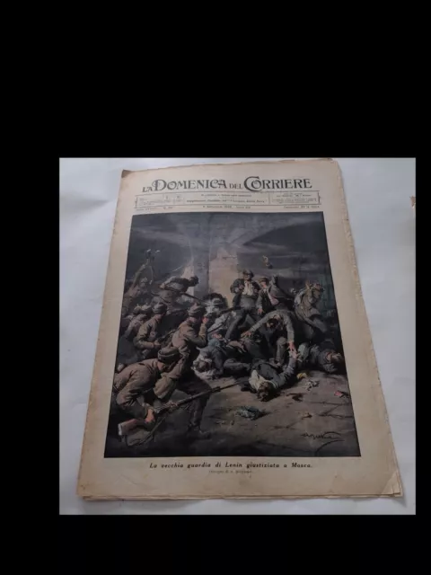 LA DOMENICA DEL CORRIERE nr. 36 del 1936 CON LA VECCHIA GUARDIA DI LENIN