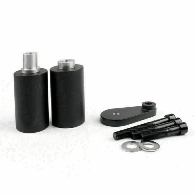 Frame Slider Crash Protector Fits Yamaha YZF R6 R6S 2003-2008 No Cut Black N3
