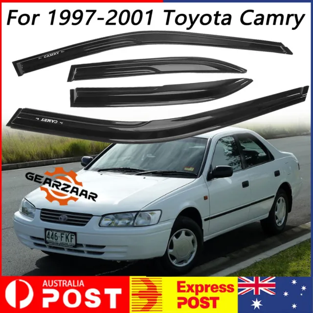 4PCS Window Visors WeatherShields Weather Shields fit For 1997-2001 Toyota Camry