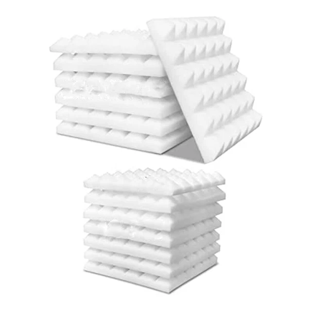 Confezione da 12 pannelli acustici, pannelli in schiuma insonorizzati, insonorizzazione studio A6Z1