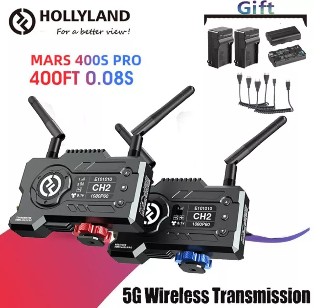 AU Hollyland Mars 400S Pro 400ft 1080p HDMI SDI 5G Wireless Transmission System