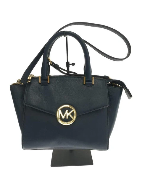 MICHAEL KORS Hudson Medium Satchel 2WAY Shoulder Bag NVY 35H4GHUS2L