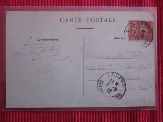 Cpa Written Stamp Angers La Place Du Ralliement Grand Theatre 49 Maine Et Loire 2