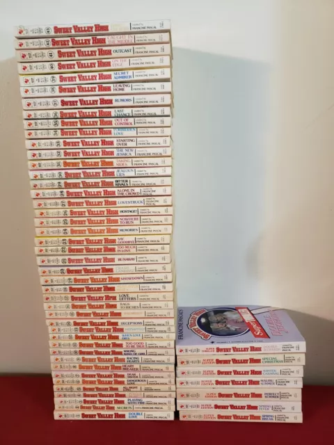 Vintage Sweet Valley High 50 Book Lot - #1-43 + Super Edition - Francine Pascal