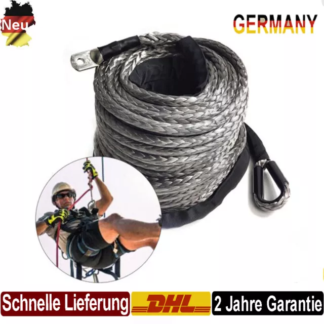 10mm * 30m Windenseil Kunststoffseil Seil-Winde Synthetikseil Winch Rope Neu DHL