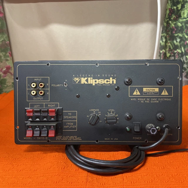 Klipsch Subwoofer Amplifier Plate FOR SALE! PicClick
