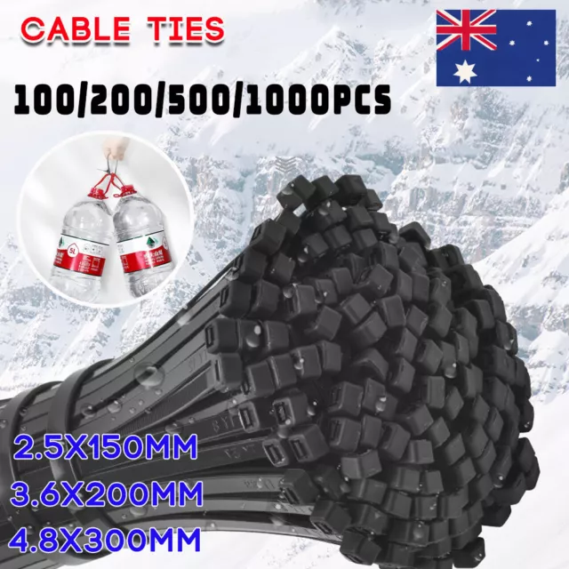 Cable Zip Ties Nylon Wraps High Quality Strong 150mm/200mm/250mm/300mm