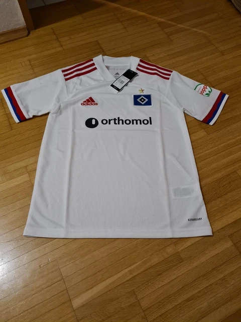 adidas Hamburger SV Home Trikot HSV Hamburg weiß Jersey Aeroready Gr. 176 *NEU*