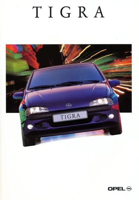 Opel Tigra Prospekt 1998 12/98 D brochure broschyr catalogue catalogus catalog